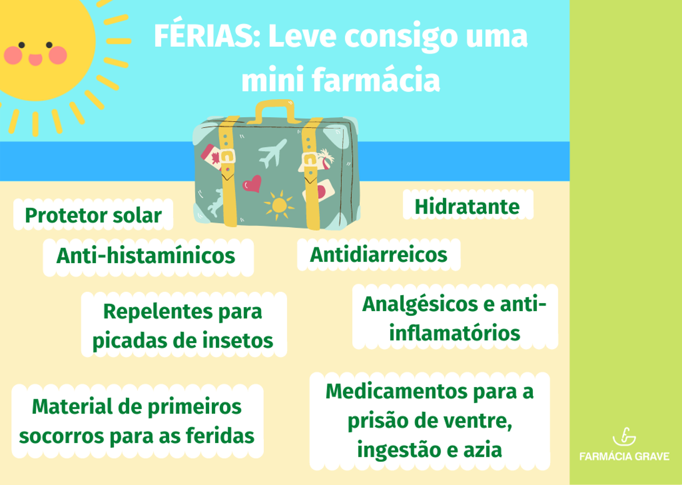 Férias: Leve consigo uma mini farmácia